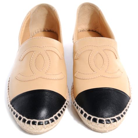 chanel shoes espadrilles lambskin|authentic chanel espadrilles for sale.